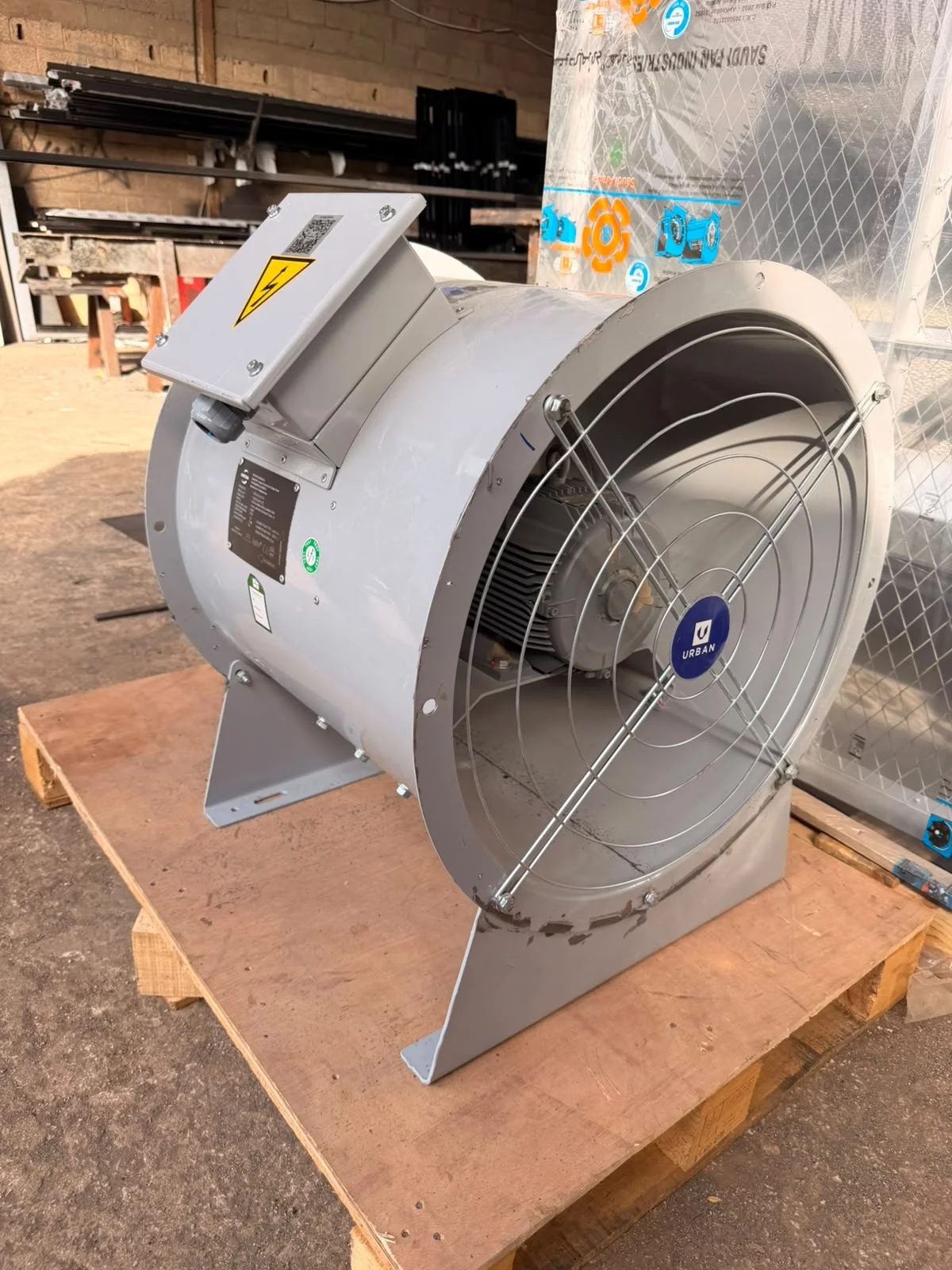 مروحة سحب دخان تركي مقاوم للحرارة 300 درجة لمدة ساعتين 8000CFM - 250Pa