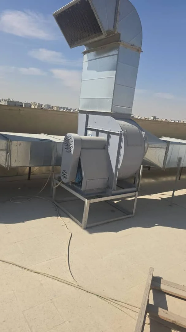 مروحة طرد مركزية (Utility) HRE-630 | 8,000 CFM | 7.5 kW | 380V/3Ph/60Hz - حلول أنظمة التهوية